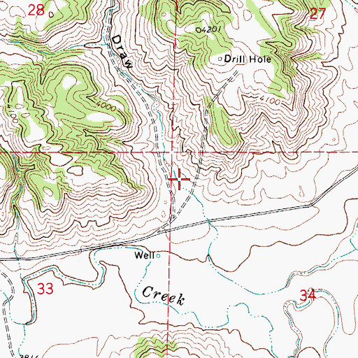 Topographic Map of Paul Draw, WY