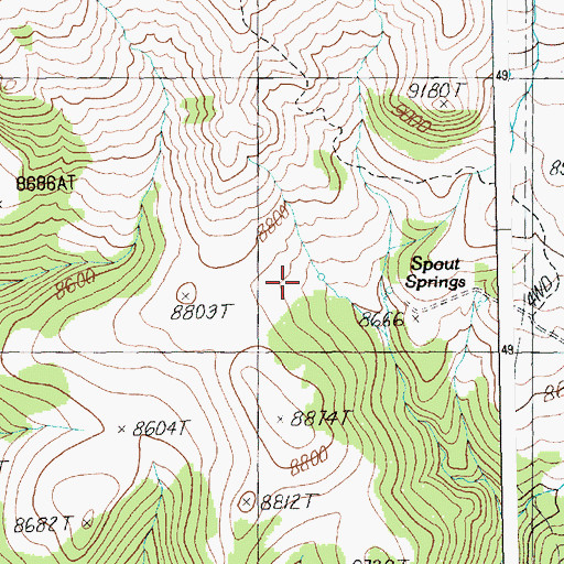 Topographic Map of Pearson Cabin, WY