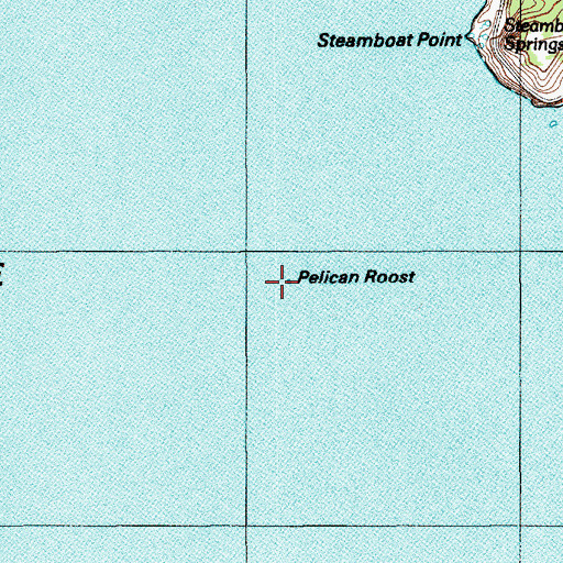 Topographic Map of Pelican Roost, WY