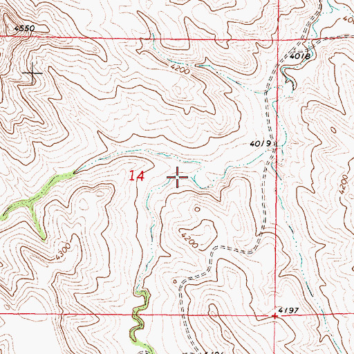 Topographic Map of Peters Gulch, WY