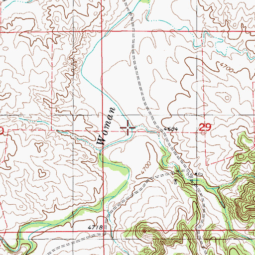 Topographic Map of Petts Draw, WY