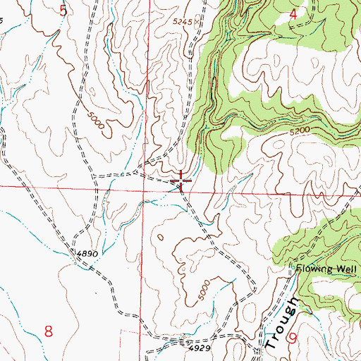 Topographic Map of Pierce Draw, WY