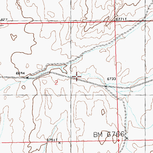 Topographic Map of Pine Canyon, WY