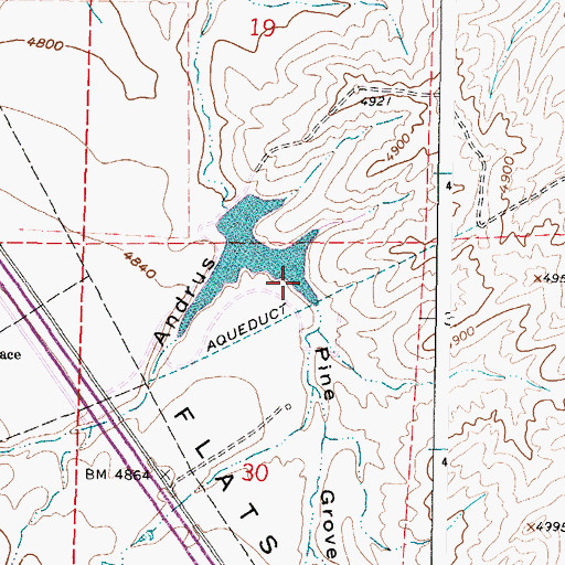 Topographic Map of Pine Grove Gulch, WY
