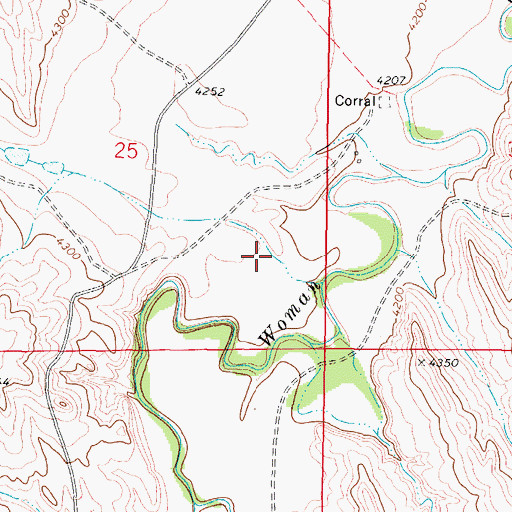 Topographic Map of Pine Gulch, WY