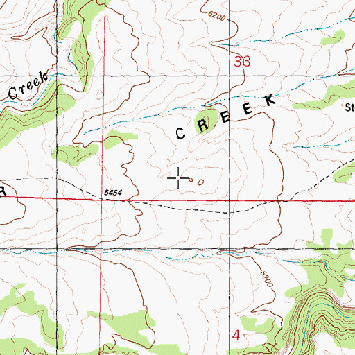 Topographic Map of Poker Creek Slope, WY