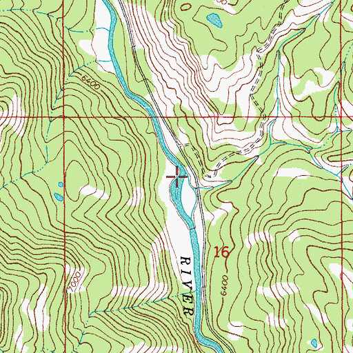 Topographic Map of Porcupine Creek, WY