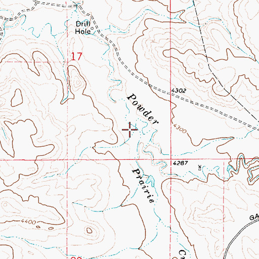 Topographic Map of Prairie Creek, WY