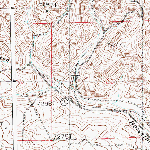 Topographic Map of Premier Mine, WY