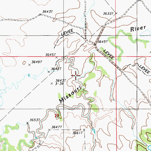 Topographic Map of Prickly Pear Creek, WY