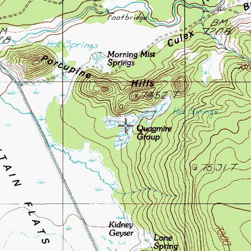 Topographic Map of Quagmire Group, WY
