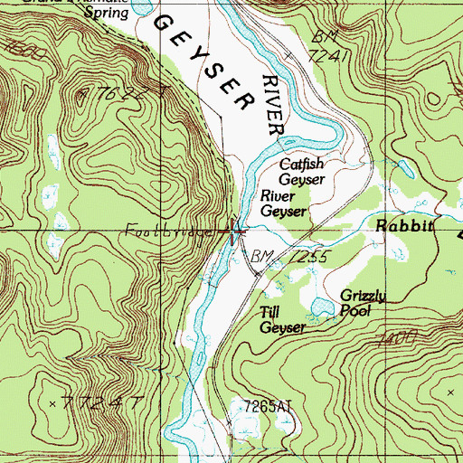 Topographic Map of Rabbit Creek, WY