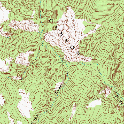 Topographic Map of Railroad Springs Creek, WY