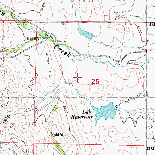 Topographic Map of Rambler Ditch, WY