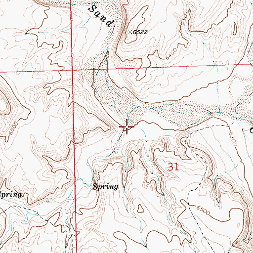 Topographic Map of Reader Cabin Draw, WY