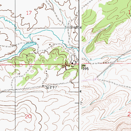 Topographic Map of Remount Ranch, WY