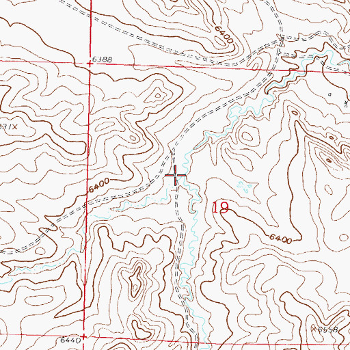 Topographic Map of Rhobaugh Draw, WY