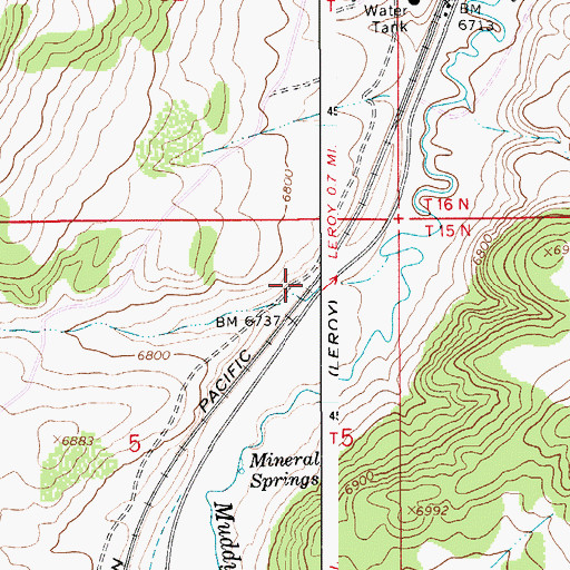 Topographic Map of Richardson Draw, WY