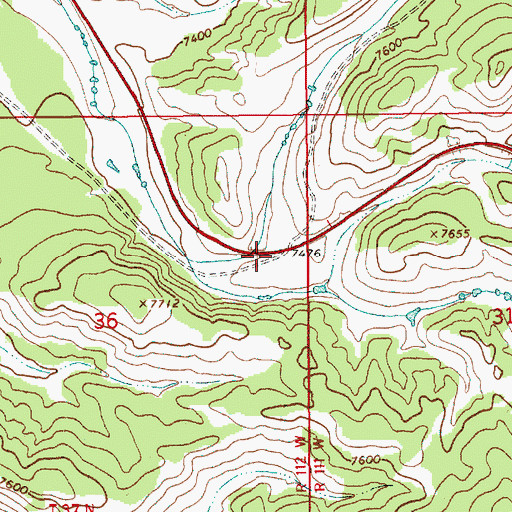 Topographic Map of Rim Draw, WY