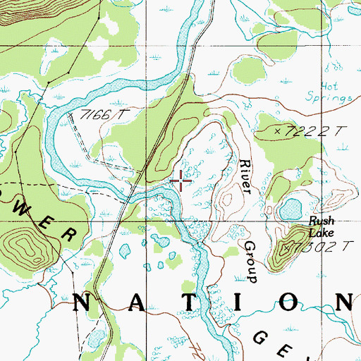 Topographic Map of River Group, WY
