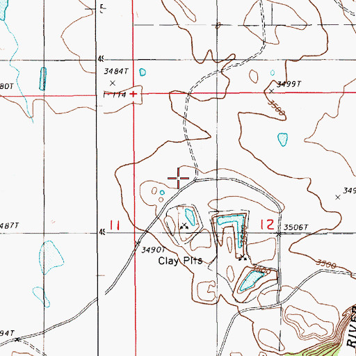 Topographic Map of Robinson School, WY