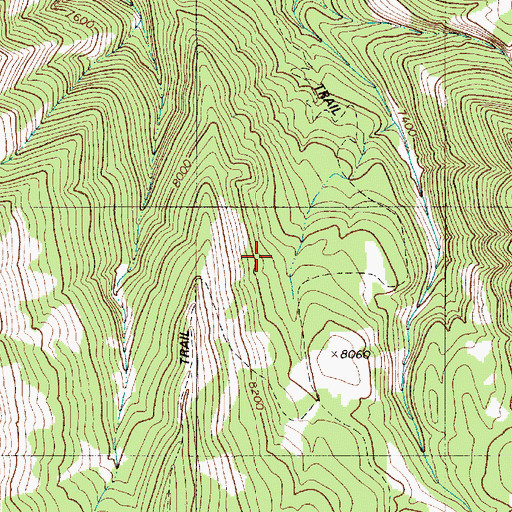 Topographic Map of Rock Creek, WY