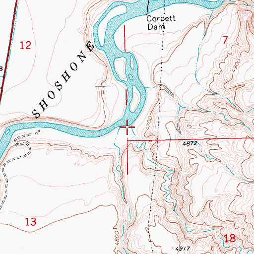 Topographic Map of Rough Gulch, WY