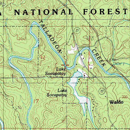 Topographic Map of Chatham Branch, AL