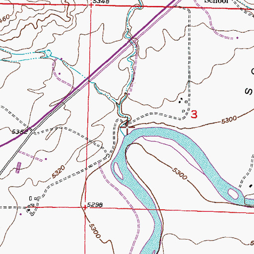 Topographic Map of S Gulch, WY