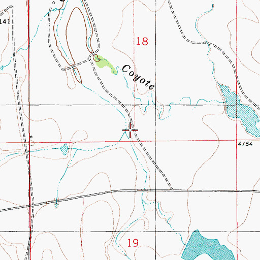 Topographic Map of Sage Creek, WY