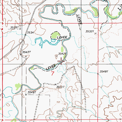 Topographic Map of Sage Creek, WY