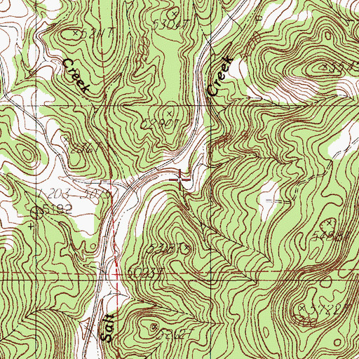 Topographic Map of Salt Spring, WY