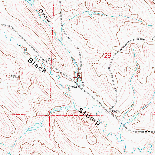 Topographic Map of Sand Draw, WY
