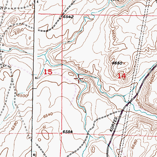 Topographic Map of Sand Draw, WY