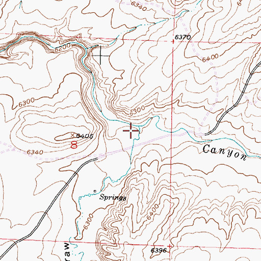 Topographic Map of Sand Draw, WY