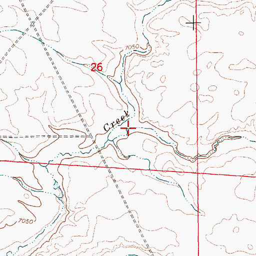 Topographic Map of Sand Draw, WY