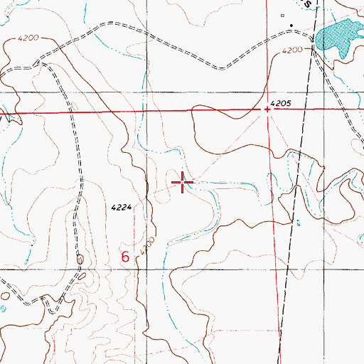 Topographic Map of Sand Draw, WY