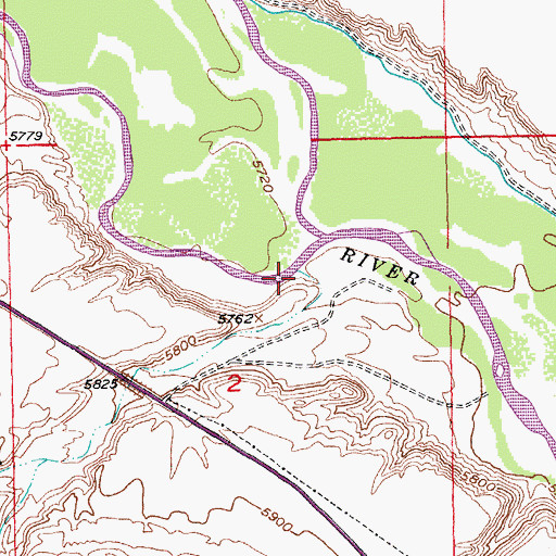 Topographic Map of Sand Draw, WY