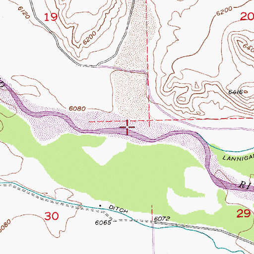 Topographic Map of Sand Draw, WY
