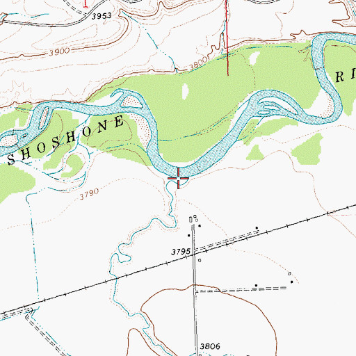 Topographic Map of Sand Draw, WY