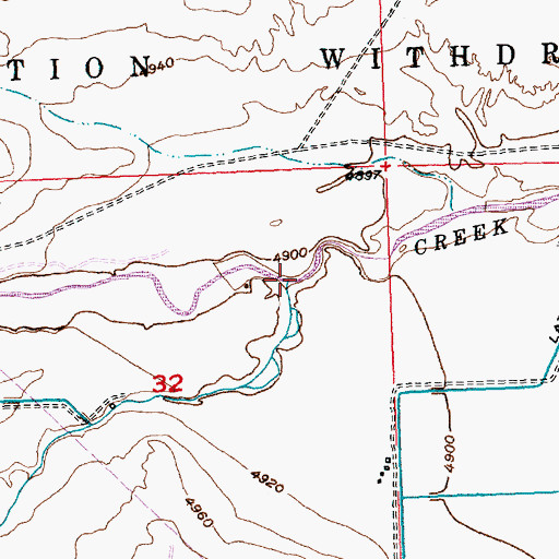 Topographic Map of Sand Gulch, WY