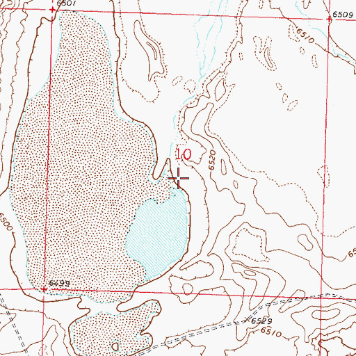 Topographic Map of Sand Springs Creek, WY
