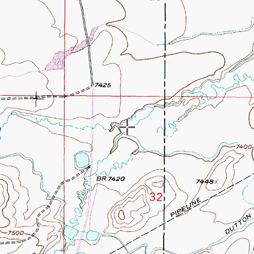 Topographic Map of Seepage Creek, WY