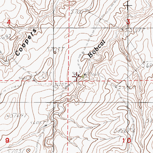 Topographic Map of Seven L Ranch, WY