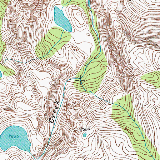 Topographic Map of Sheep Creek, WY