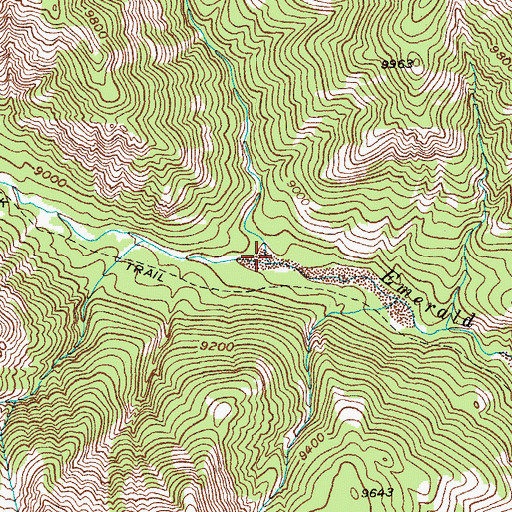 Topographic Map of Sheep Creek, WY