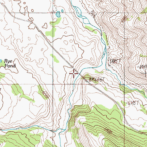 Topographic Map of Sheepeater Canyon Bridge, WY