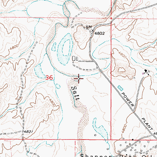 Topographic Map of Sherwood Creek, WY