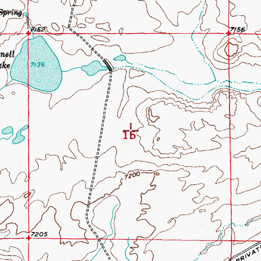 Topographic Map of Shirley Basin, WY