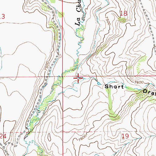 Topographic Map of Short Draw, WY